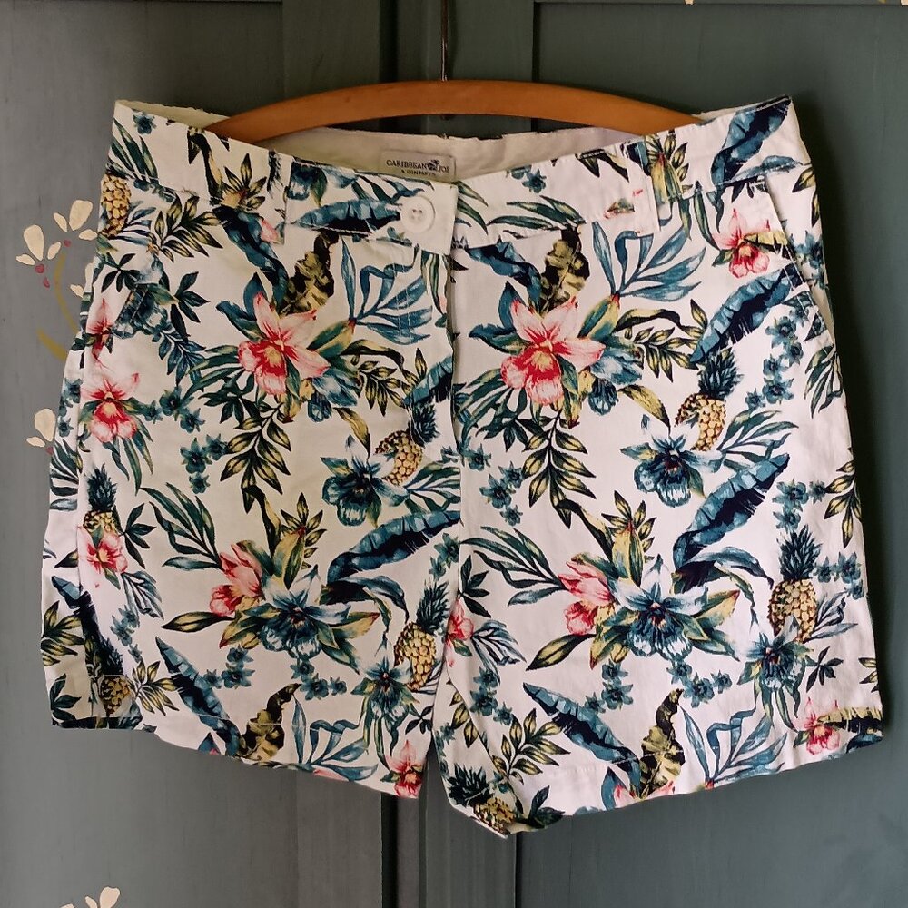 Caribbean Joe Women's Tropical Shorts Size 8